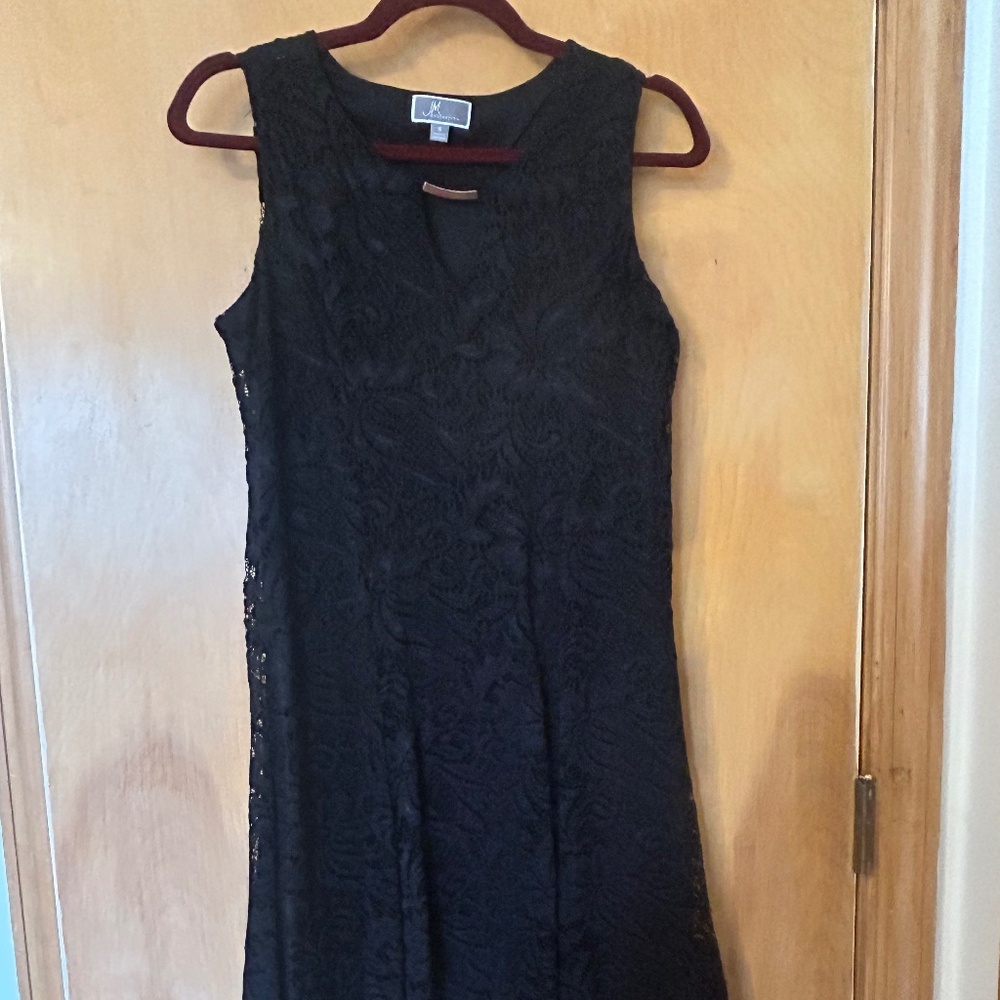 Black lace dress, JM Collection, size small